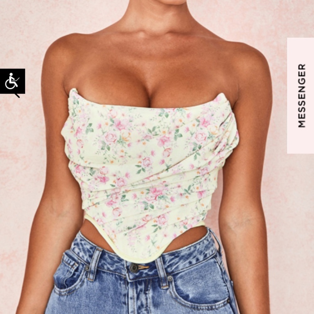 Vivienne Lemon floral corset